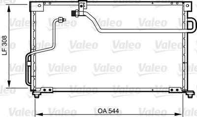 VALEO Condensor, airconditioning (814254)