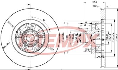 Тормозной диск FREMAX BD-7923 для FORD USA EXPLORER