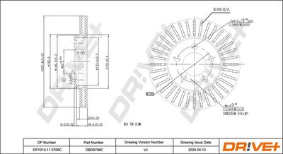 BREMSSCHEIBE DR!VE+ DBD0706C 2