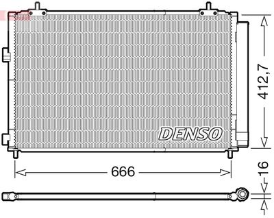 DENSO DCN50059 Радиатор кондиционера  для TOYOTA RAV 4 (Тойота Рав 4)