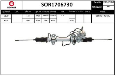 Рулевой механизм EAI SOR1706730 для RENAULT SAFRANE