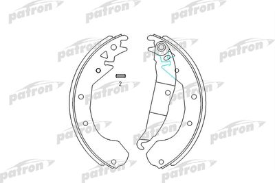 Комплект тормозных колодок PATRON PSP199 для OPEL KADETT