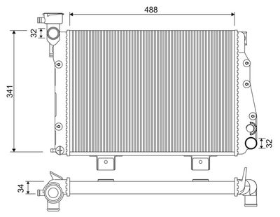 RADIATOR RACIRE MOTOR VALEO 701335
