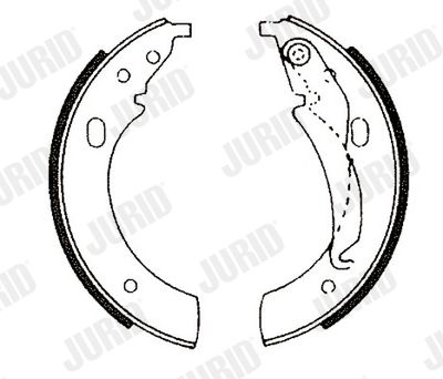 Комплект тормозных колодок JURID 361028J для BMW 1500-2000