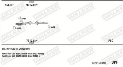 Изпускателна система WALKER CIK019681B