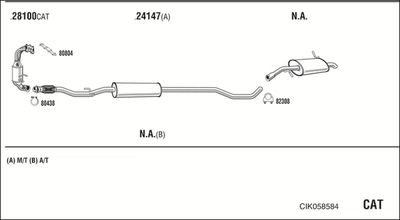 Układ wydechowy WALKER CIK058584