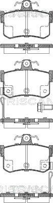 TRISCAN 8110 17011 Тормозные колодки и сигнализаторы  для MG  (Мджи Мджир)