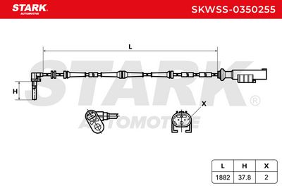 датчик, обороти на колелото STARK SKWSS-0350255