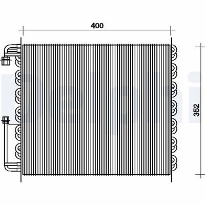 CONDENSATOR CLIMATIZARE DELPHI TSP0225080