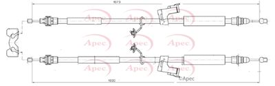 Cable Pull, parking brake APEC CAB1741