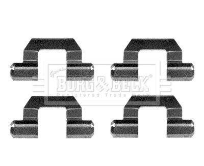 Комплектующие, колодки дискового тормоза BORG & BECK BBK1096 для MITSUBISHI COLT