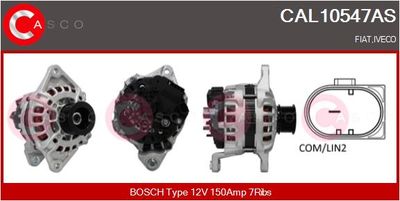 Генератор CASCO CAL10547AS для IVECO DAILY