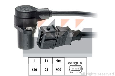 Датчик импульсов KW 453 075 для FIAT TEMPRA