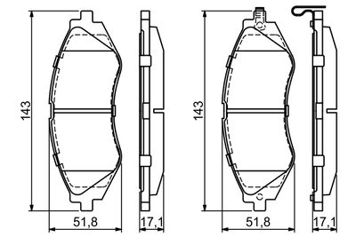 Brake Pad Set, disc brake 0 986 424 474