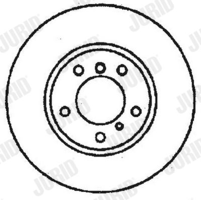 JURID 561480J Тормозные диски  для BMW 7 (E32) 730 i,iL