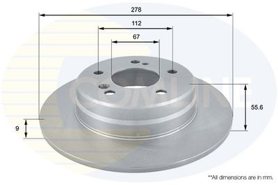 спирачен диск COMLINE ADC1616