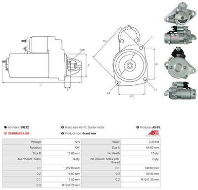 STARTER AS-PL S9272 4