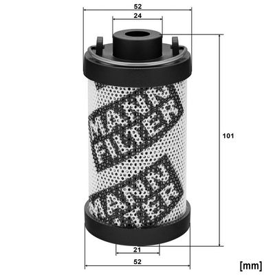 Hydraulisch filter (patroon) past: CLAAS 217 VE, 217 VL, 227 F, 227 VE, 227 VL, 237 VE, 237 VL, 247 F, 247 VE, 247 VL, 257 F, 257 VE, 257 VL, 267 F, 267 VE, 267 VL KRONE X 700