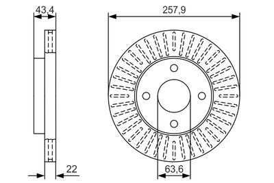 Brake Disc 0 986 479 T66