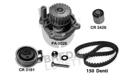 KPA0629A BREDA LORETT Водяной насос + комплект зубчатого ремня