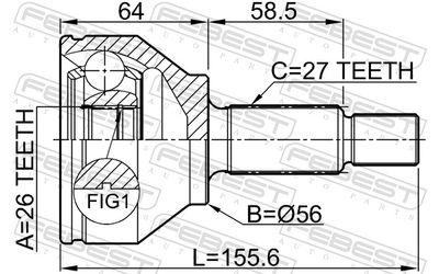 SET ARTICULATIE PLANETARA FEBEST 2110CAK 1