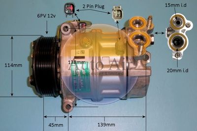 Compressor, air conditioning Auto Air Gloucester 14-9795