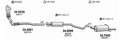SISTEM DE ESAPAMENT ASSO ART1719
