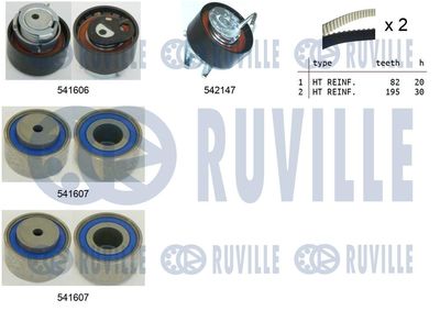 Комплект ремня ГРМ RUVILLE 550398 для LAND ROVER DISCOVERY