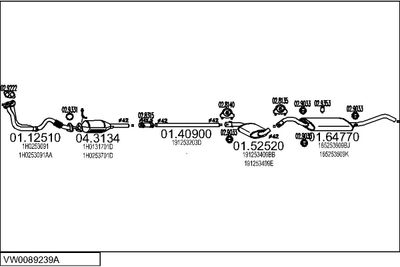 SISTEM DE ESAPAMENT MTS VW0089239A001663