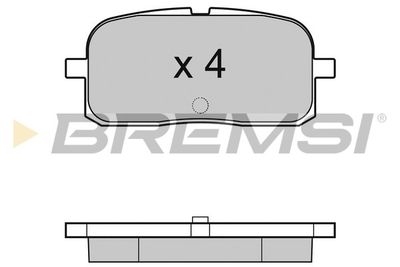 Комплект тормозных колодок, дисковый тормоз BREMSI BP2988 для TOYOTA PASEO