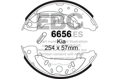 Комплект тормозных колодок EBC Brakes 6656 для KIA CARNIVAL
