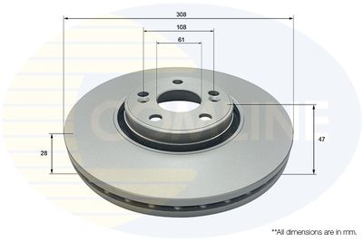 Tarcza hamulcowa COMLINE ADC2704V