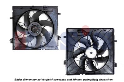 Вентилятор, охлаждение двигателя AKS DASIS 128184N для MERCEDES-BENZ GLE