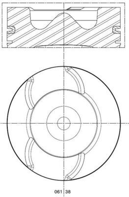 Zuiger - 0613800 - MAHLE