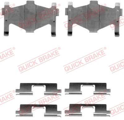 Accessory Kit, disc brake pad 109-1136