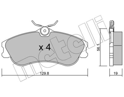 Brake Pad Set, disc brake 22-0217-1
