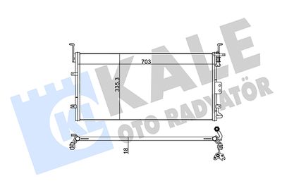 KALE OTO RADYATÖR 345230 Радиатор кондиционера  для HYUNDAI XG (Хендай Xг)