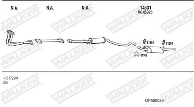 ABGASANLAGE WALKER OP55008B