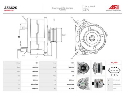 Generator AS-PL A5662S