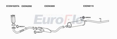 EuroFlo Exhaust System DNNAV25D 8008B