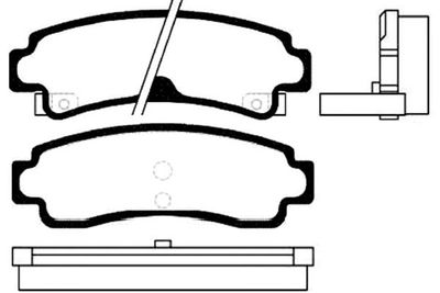 Kavo Parts Stabdžių trinkelių rinkinys, diskinis stabdys