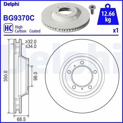 DISC FRANA DELPHI BG9370C