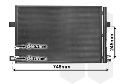 Конденсатор, кондиционер VAN WEZEL 58005369 для VW AMAROK