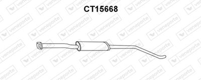 Предглушитель выхлопных газов VENEPORTE CT15668 для CITROËN AX