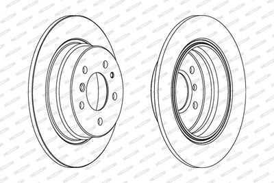 BREMSSCHEIBE FERODO DDF221 1