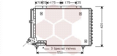 VAN WEZEL 59005082 Радиатор кондиционера  для VOLVO (Вольво)
