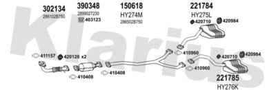 Układ wydechowy KLARIUS 450230E
