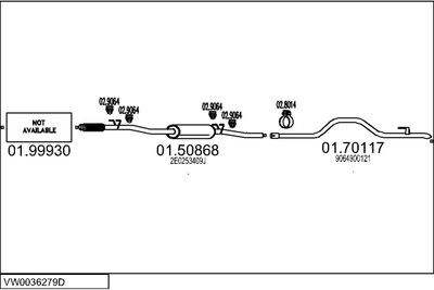 SISTEM DE ESAPAMENT MTS VW0036279D019412