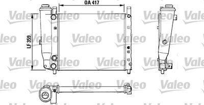Радиатор, охлаждение двигателя VALEO 883806 для FIAT RITMO