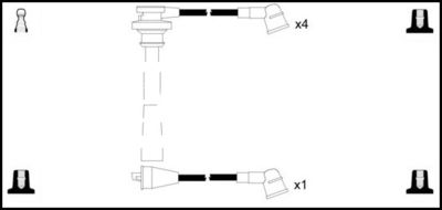 Комплект проводов зажигания LEMARK HOES695 для MITSUBISHI SPACE